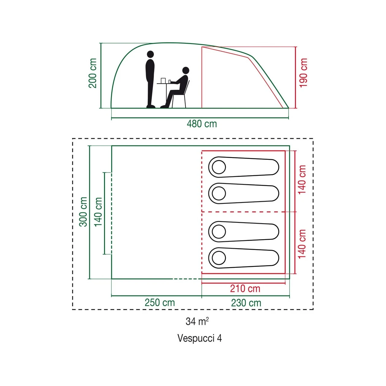 Coleman Vespucci 4 (Hybrid 4) 6 Coleman Vespucci 4 (Hybrid 4) - Billede 4