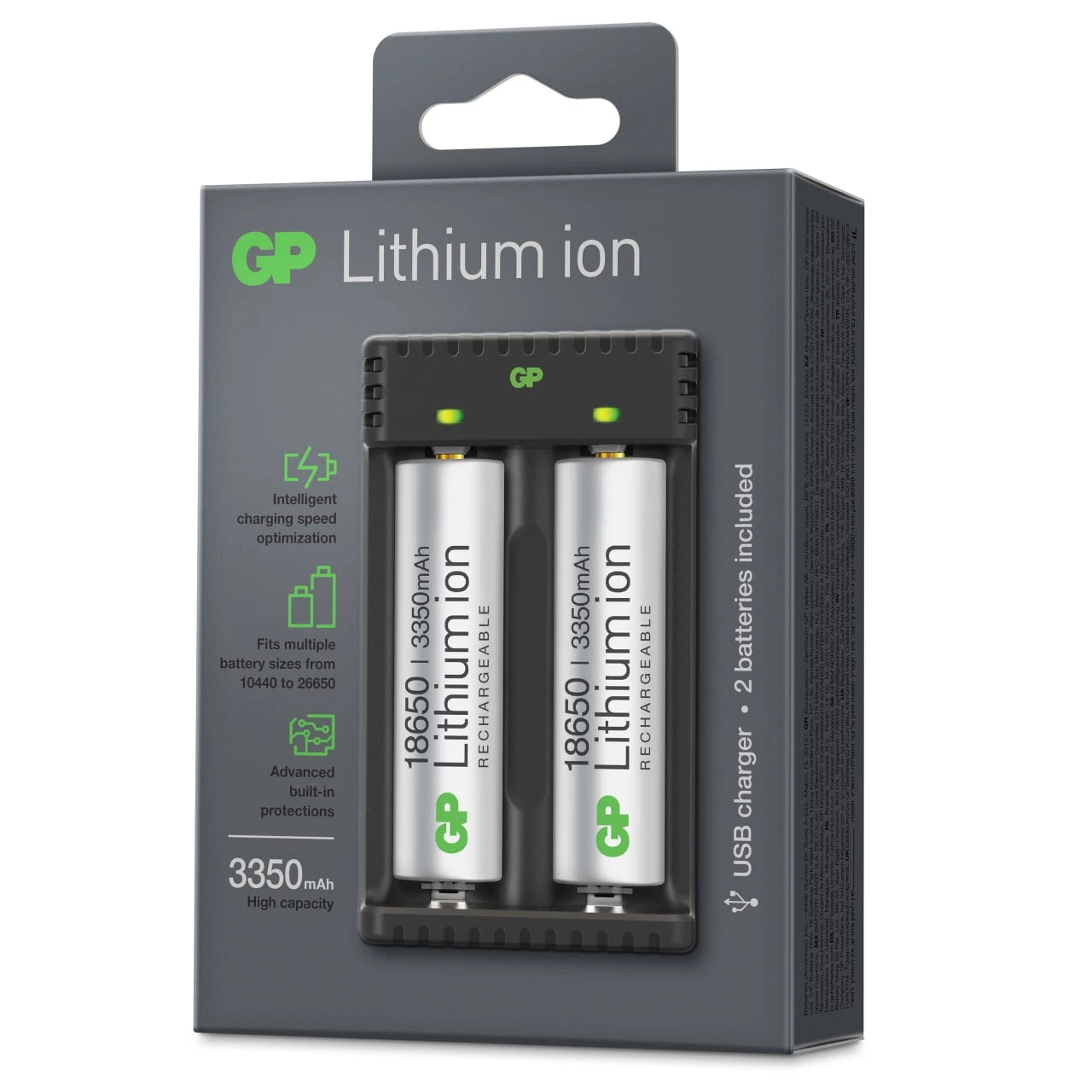 GP Batterier GP-Battery Li-ion 2 Slot Charger 6 GP Batterier GP-Battery Li-ion 2 Slot Charger - Billede 4
