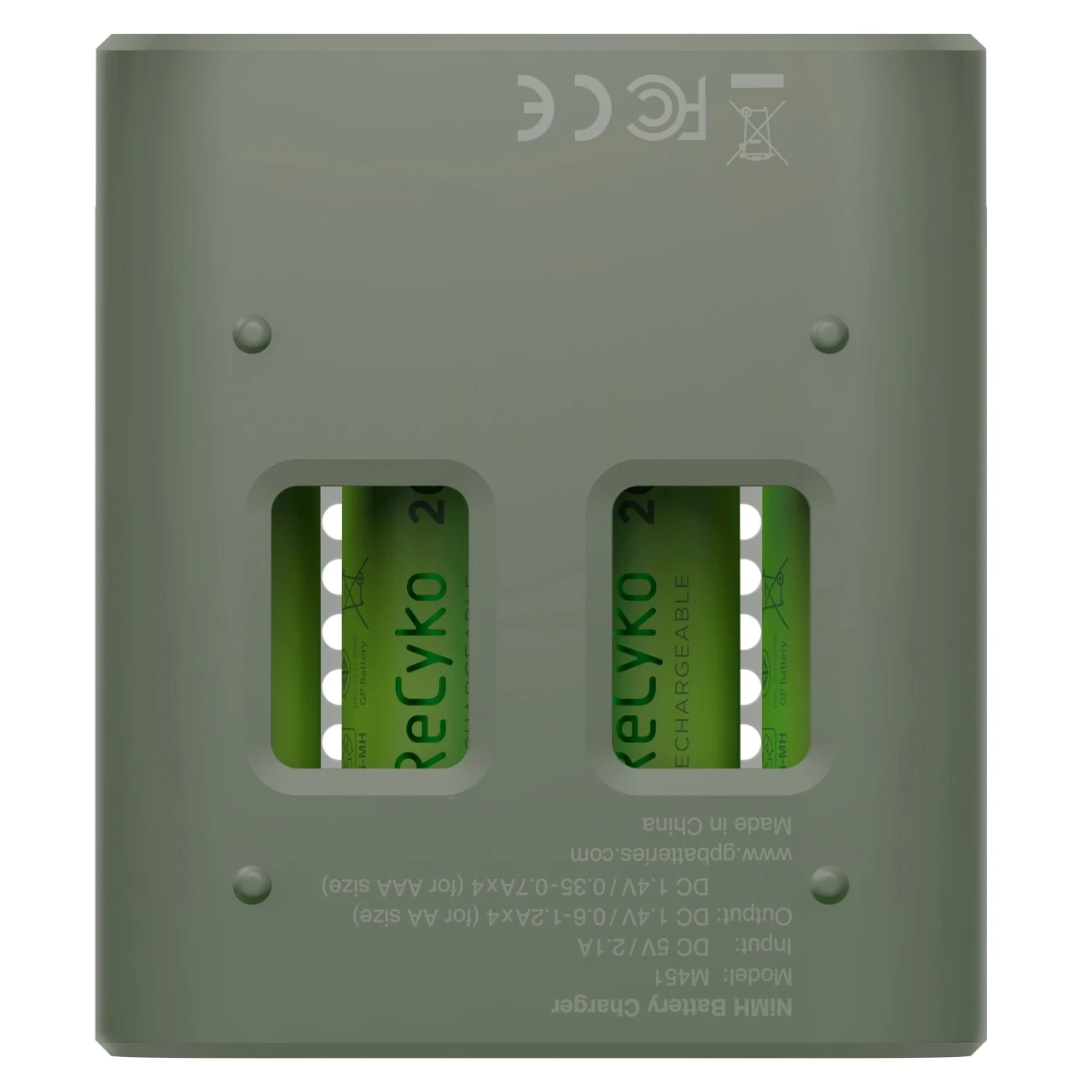 GP Batterier GP ReCyko Speed Charger M451/270AAH 5 GP Batterier GP ReCyko Speed Charger M451/270AAH - Billede 3