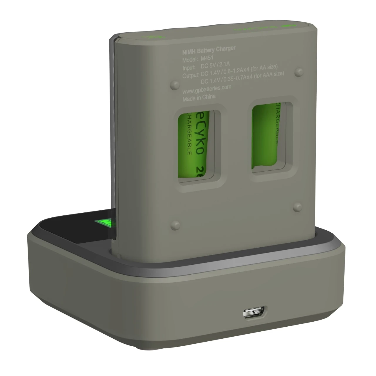 GP Batterier GP ReCyko Speed Charger M4D45/270HC 6 GP Batterier GP ReCyko Speed Charger M4D45/270HC - Billede 4