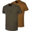 Men´s Härkila Graphic T-Shirt 2-Pack -Salomon shop harkila men s harkila graphic t shirt 2 pack willow green slate brown