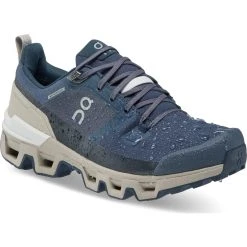 On Women's Cloudwander Waterproof -Salomon shop on women s cloudwander waterproof navy desert 2