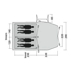 Outwell Nevada 4PE -Salomon shop outwell nevada 4pe navy night 17
