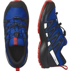 Salomon Juniors' XA Pro V8 CSWP -Salomon shop salomon junior xa pro v8 cswp lapis blue black fiery red 4