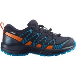 Salomon Juniors' XA Pro V8 CSWP -Salomon shop salomon junior xa pro v8 cswp navy vibrant orange blithe