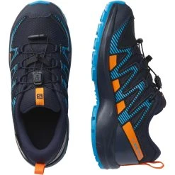 Salomon Juniors' XA Pro V8 CSWP -Salomon shop salomon junior xa pro v8 cswp navy vibrant orange blithe 4